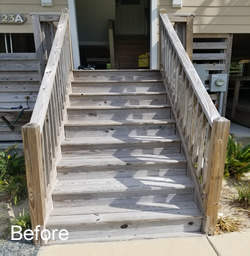 Stain and Seal Steps Before
